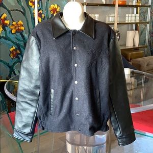 Leather & Wool Jacket by Hotel 1171 size medium
